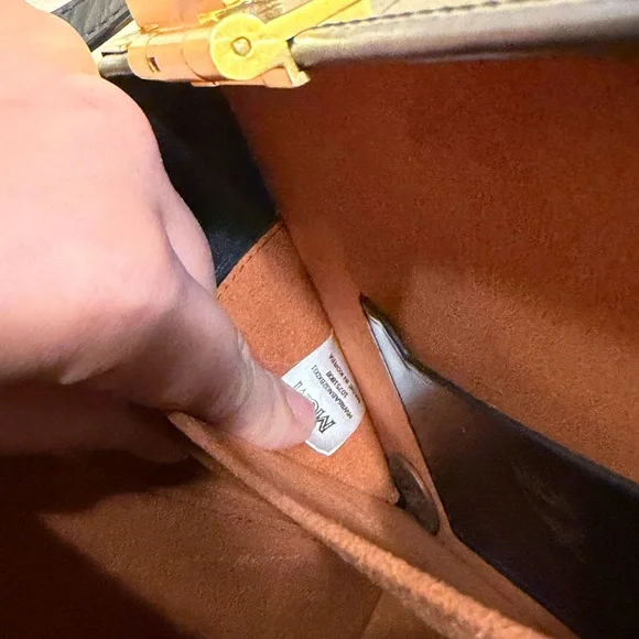 MCM Black Logo Trunk Crossbody with Gold Hardware - Picture 9 of 10